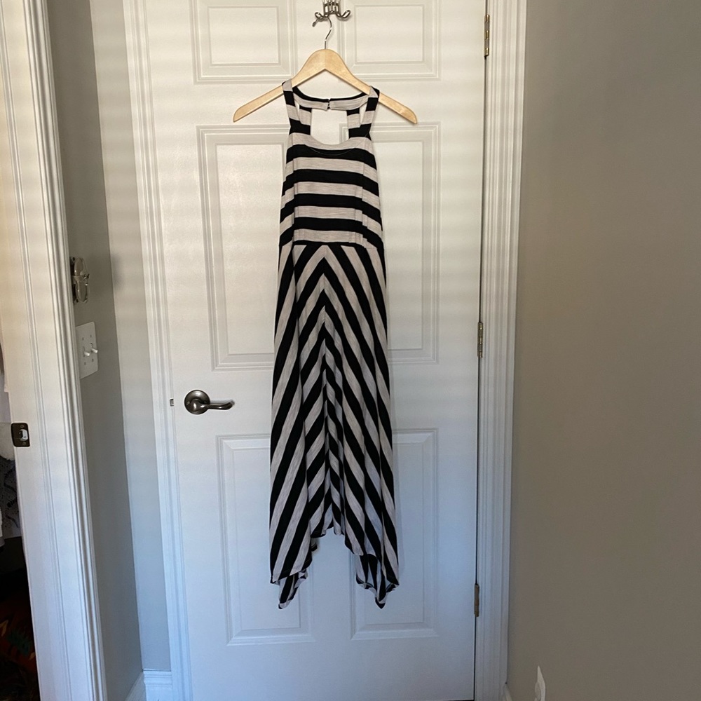 INC Chevron Dress Handkerchief Hem